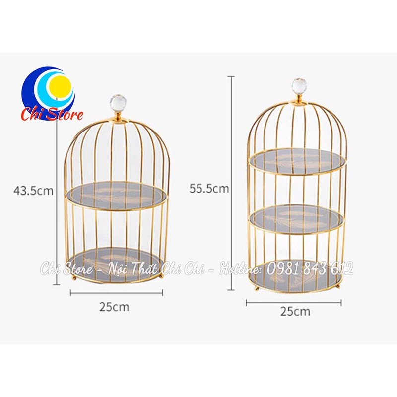 Kệ Mĩ Phẩm Lồng Chim- Kệ Decor Sang Chảnh Đa Năng Cao Cấp Sơn Tĩnh Điện