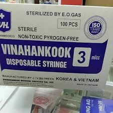 Bơm tiêm Vinahankook 3ml- VIệt Nam Hàn Quốc