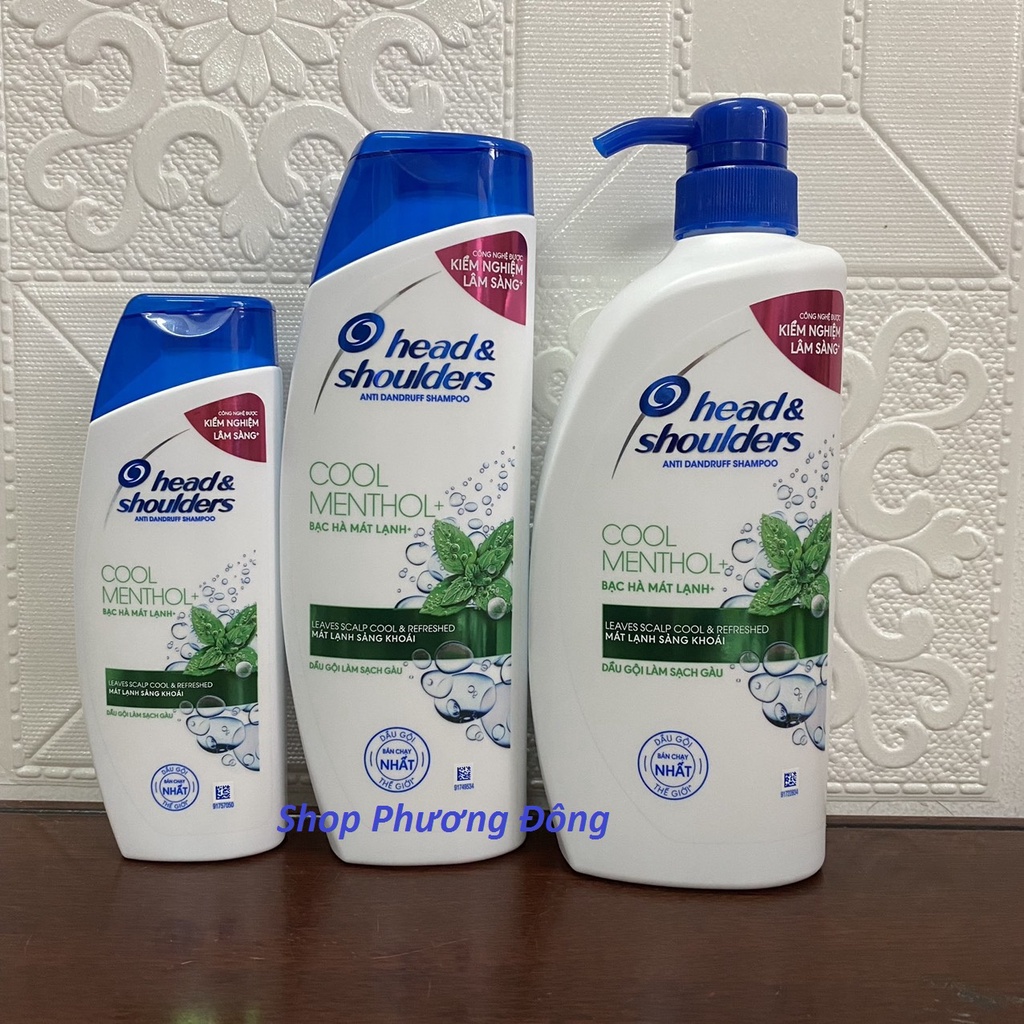 Dầu Gội Head &amp; Shoulders Bạc Hà Mát Lạnh Cool Menthol 625ml
