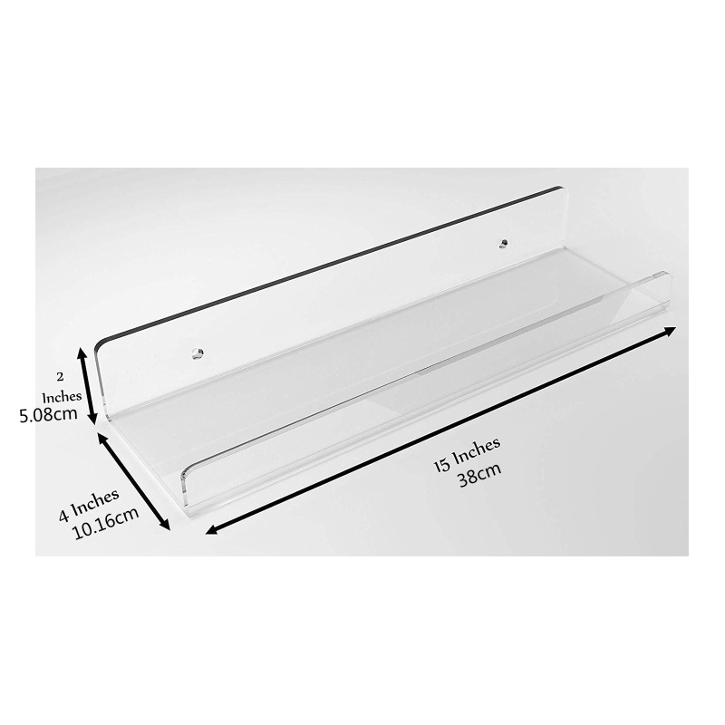 Giá Đỡ Hũ Gia Vị Bằng Acrylic Dày Dặn 15 Inch Gắn Tường