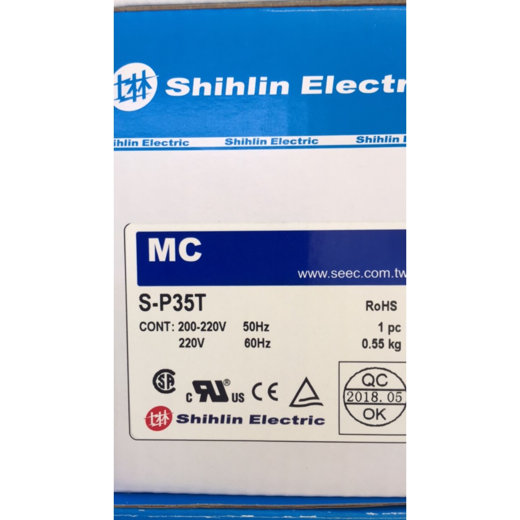 Khởi động từ 35A AC220V/380V 2A2B  S-P35T ,Shihlin