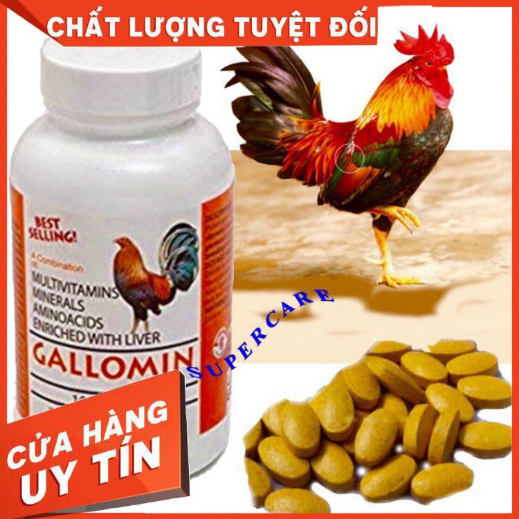 LẺ 1 Viên GALLOMIN Vitamin và Khoáng Chất cho Gà ĐÁ