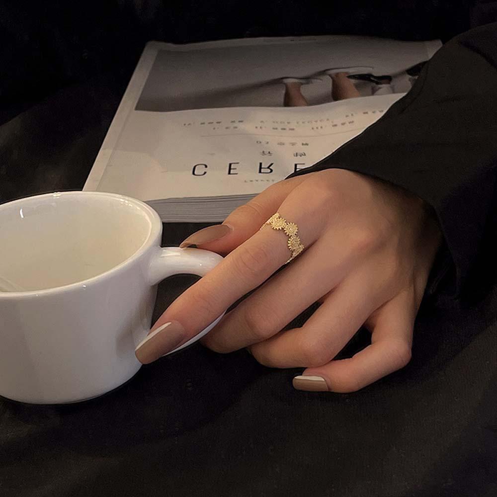 Nhẫn Hở Hình Hoa Hướng Dương Phong Cách Âu Mỹ Thời Trang Cho Nữ