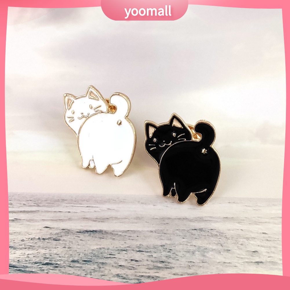 Ghim cài áo kim loại thiết kế động vật hoạt hình dễ thương