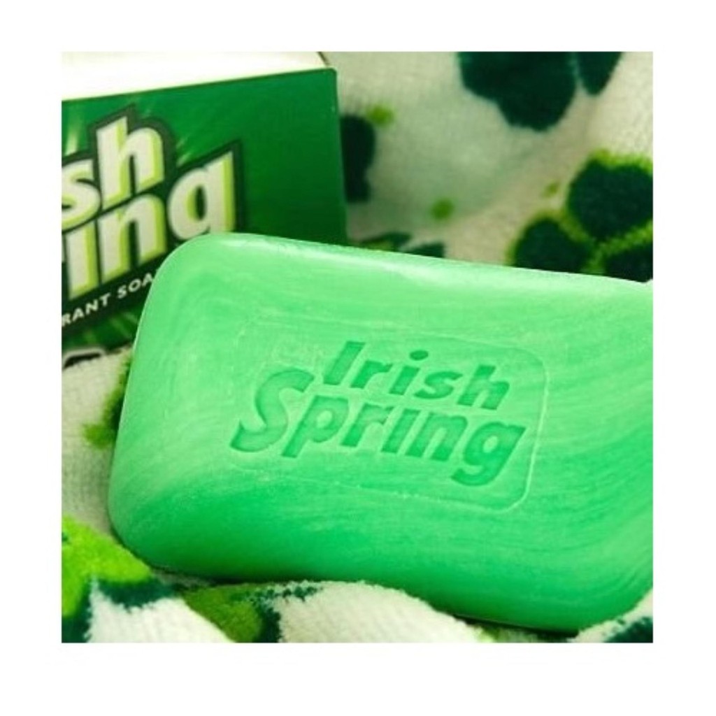 Xà bông cục diệt khuẩn Irish Spring Original 106g - Mỹ (Xanh lá)