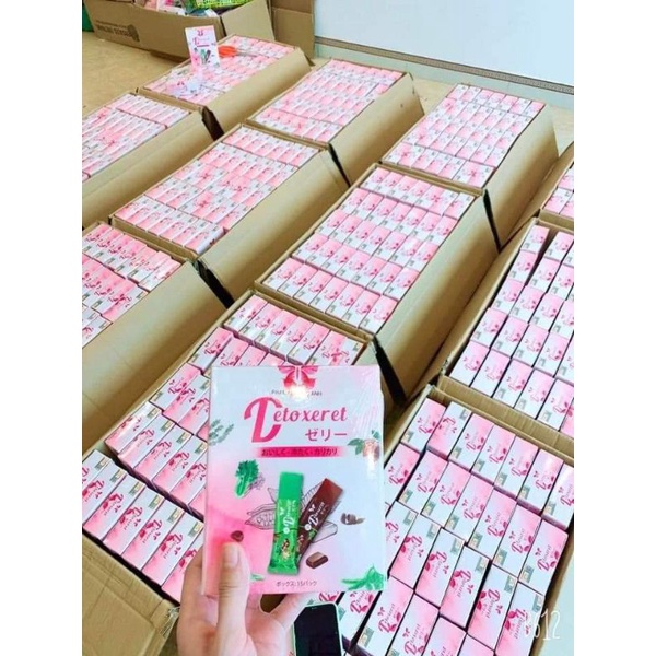 Thạch Detoxeret_Jelly giảm cân siết eo nhanh hộp 15 gói giảm 3_5kg