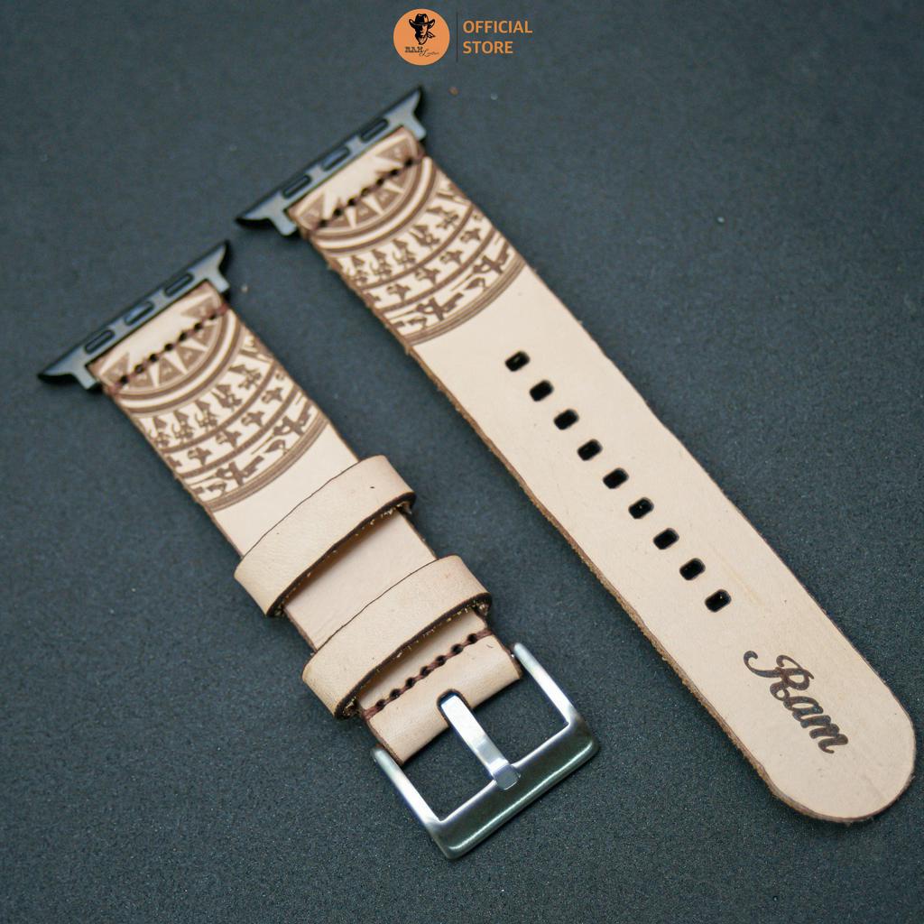 Dây Đồng Hồ AW 2,3,4,5,6,7,8, AW Ultra Da Bò Thanh Lịch - RAM Leather Simple trống đồng vegtan