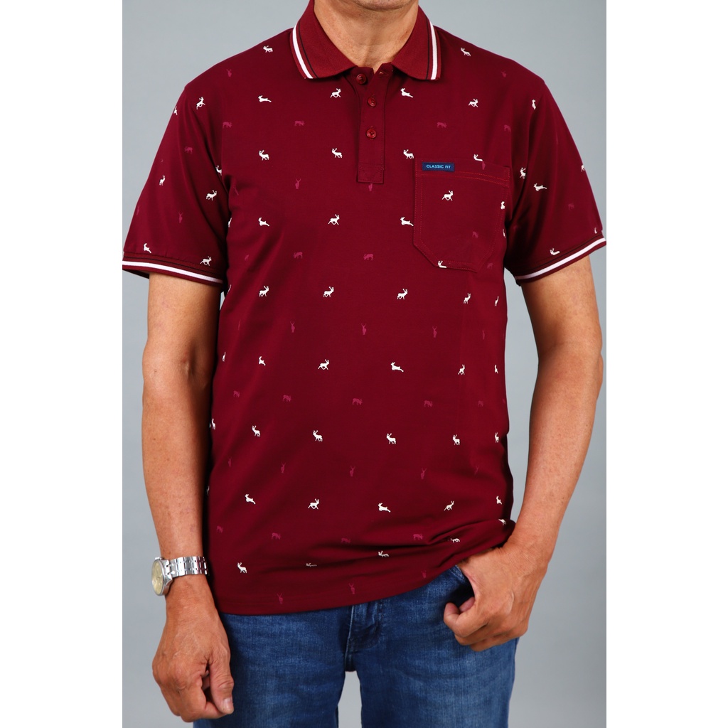 Áo thun nam trung niên cho người lớn tuổi vải cotton cao cấp ngắn tay sang trọng MELAN