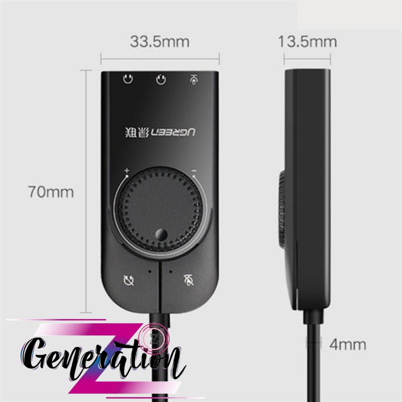 USB Sound Ugreen 40964 - Cáp chuyển USB 2.0 ra Loa Ugreen 40964