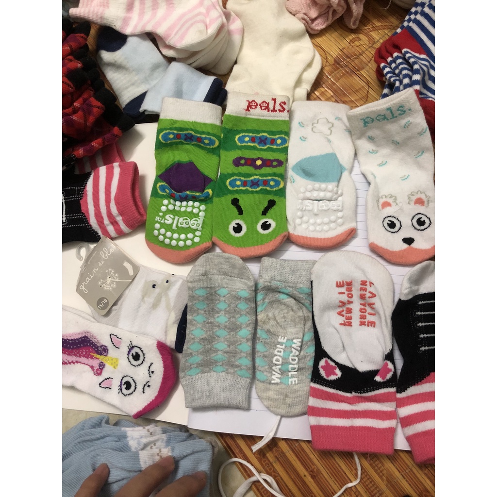 Combo 10đ tất cho BÉ GÁI sơ sinh ->1,2 tuổi