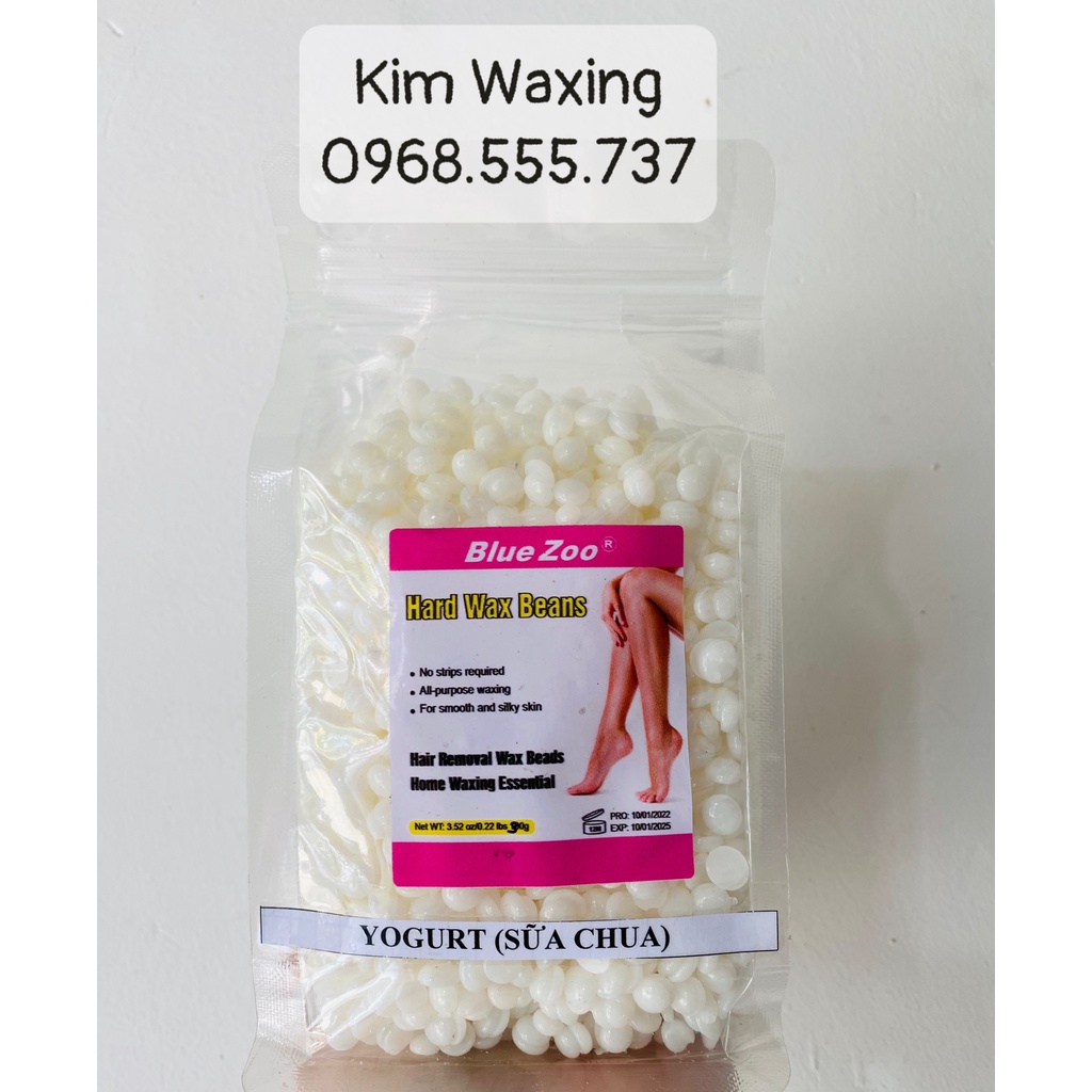 300g Sáp wax lông Bluezoo Premier Yogurt sữa chua cho da nhạy cảm siêu dưỡng da