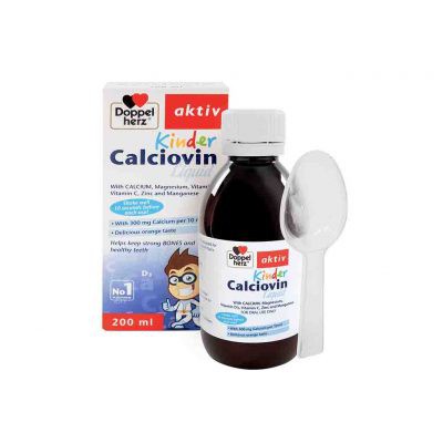 [GIÁ GỐC] Kinder Calciovin Liquid Giúp trẻ cao lớn và xương răng chắc khỏe - Chai 200 ml.