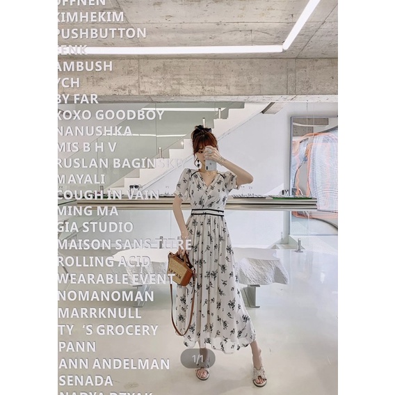 Đầm voan hoa Korean style