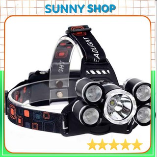 Đèn pin 5 bóng đèn pin đội đầu 5 bóng siêu sáng - siêu tiện lợi - nhiều công dụng