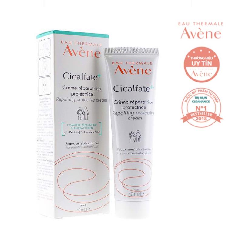 Avene Cicalfate Re'paratrice Cream Kem dưỡng Avene phục hồi làm mờ sẹo 40ml &amp; 100ml