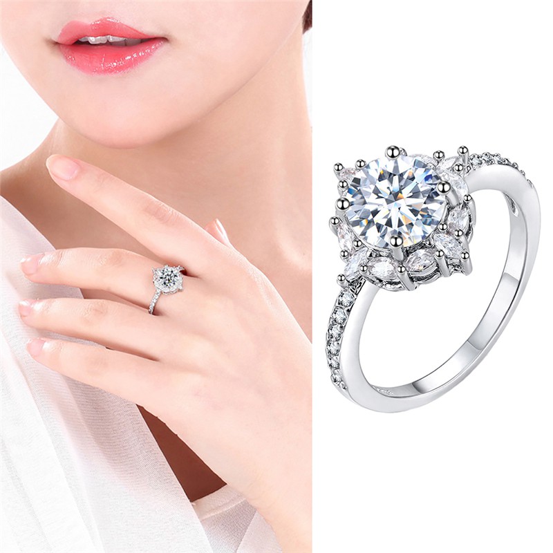 Nhẫn bạc đính đá Sapphire thiets kế sang trọng sành điệu