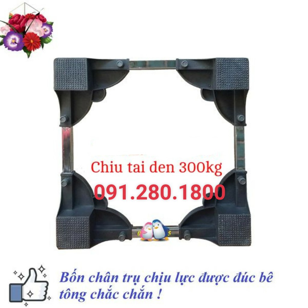 [Mã ELHA22 giảm 5% đơn 300K] Chân kệ máy giặt, máy sấy, tủ lạnh loại tốt chống rung