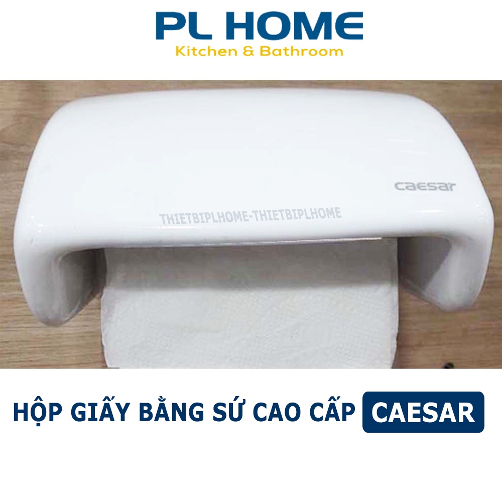 Hộp đựng giấy vệ sinh bằng sứ Caesar Q944