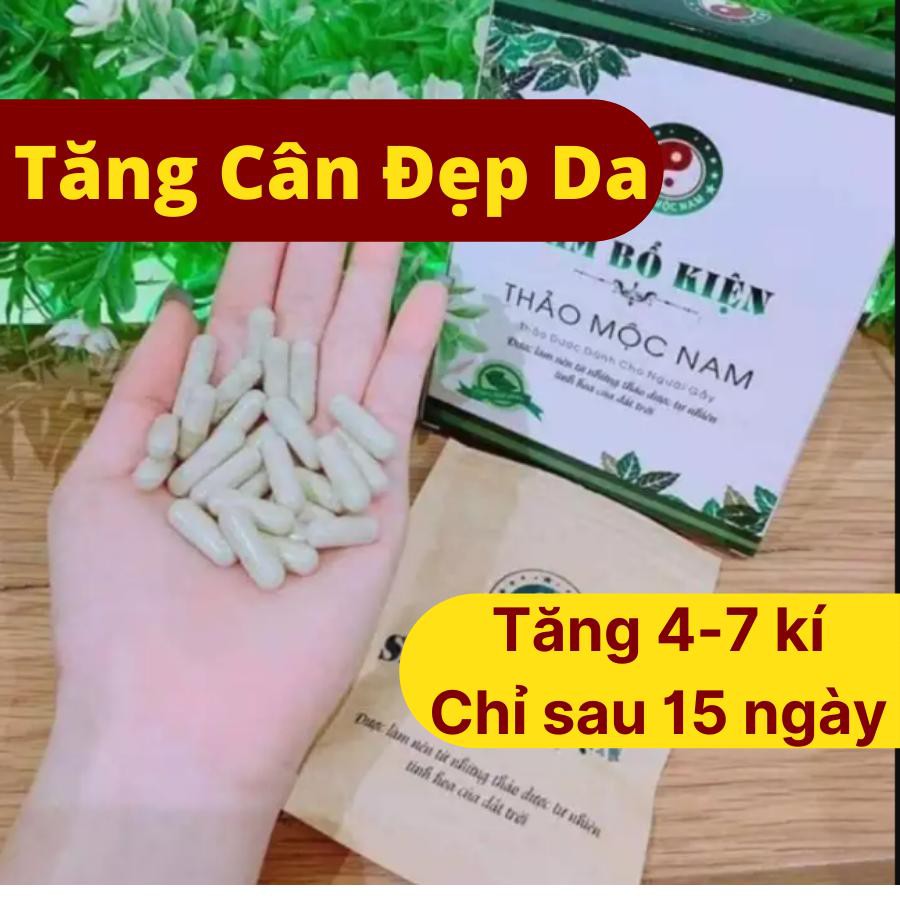 Sâm Bổ Kiện Thảo Mộc Nam, Tăng Cân Đẹp Da Cải Thiện Vóc Dáng. Hộp 40 viên