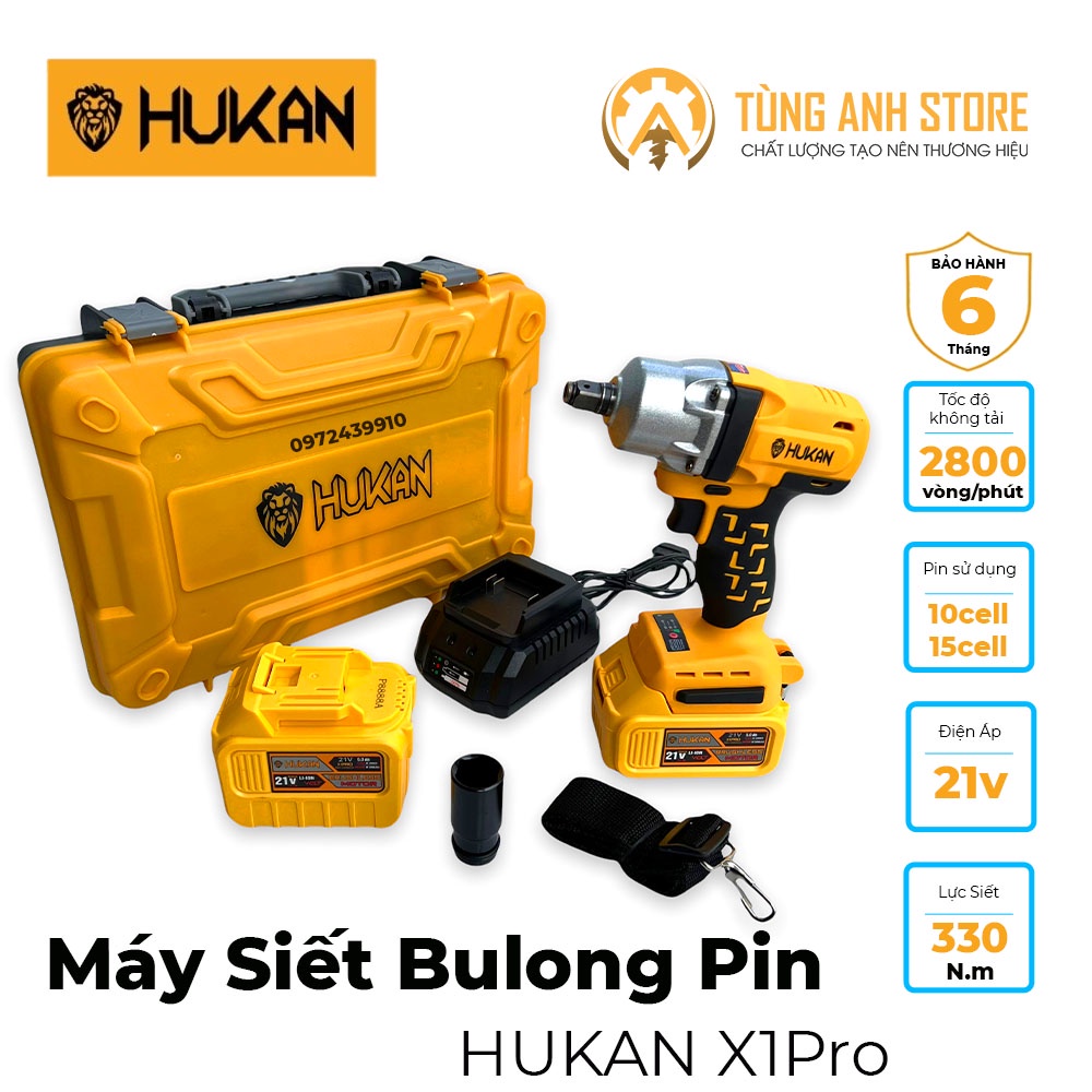 Máy Siết Bulong Chính Hãng HUKAN X1PRO thương hiệu Mỹ