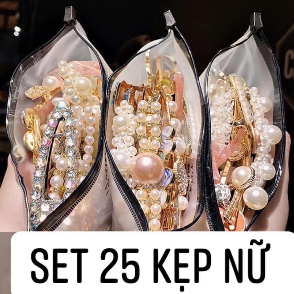 Set Kẹp Tóc 25 Món Cho Nữ