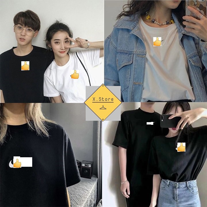 Áo Thun X.Store Nam Nữ Cotton Dáng Rộng Logo Thêu Nam Nữ - Áo Phông Tay Lỡ Unisex - Có Ảnh Thật Tự Chụp