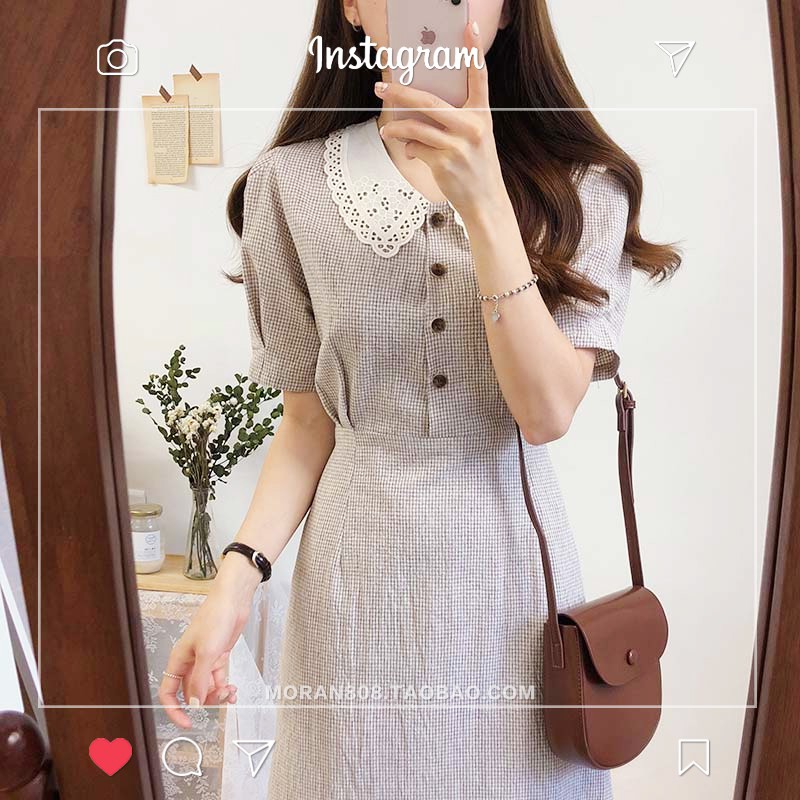 Váy MORAN cổ ren búp bê dáng xòe dài sang trọng (ORDER) | BigBuy360 - bigbuy360.vn