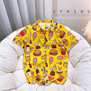 [Banana]- Áo sơ mi hoạt hình  (M,L,XL, XXL)