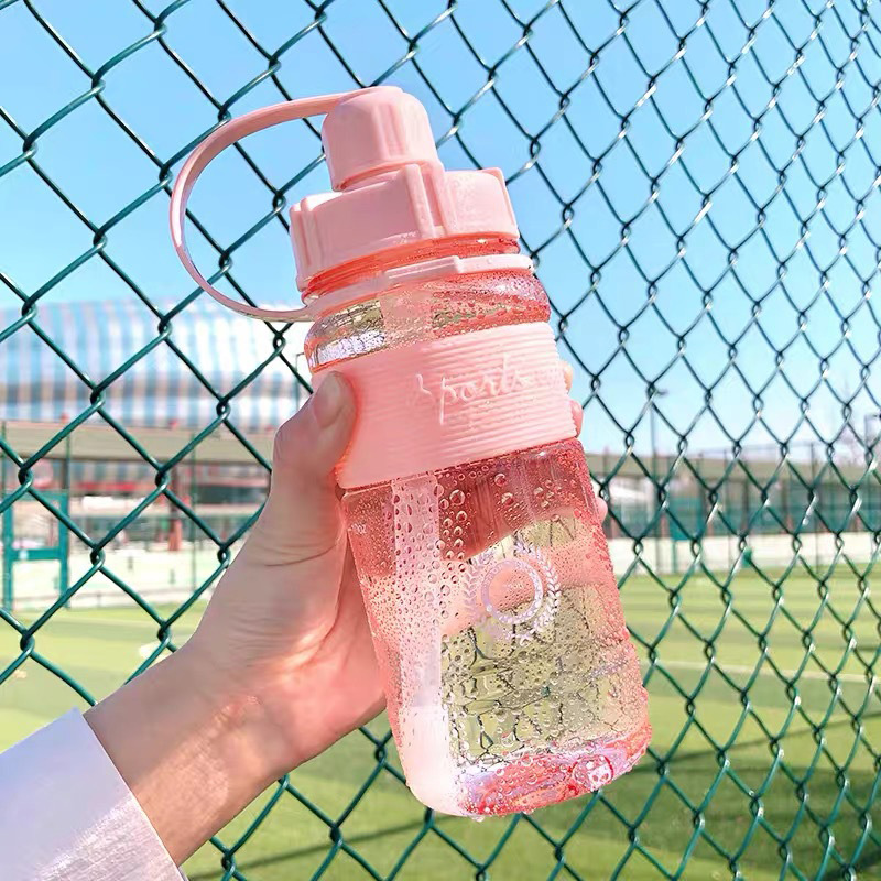 Large-capacity Water Cup, Straw Cup, Fitness Water Bottle, Outdoor Sports Portable Anti-fall and High Temperature Resistant Plastic Cup MMFQ