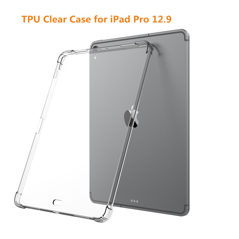 Ốp lưng cho máy tính bảng iPad Pro 12.9 2018 bằng nhựa mềm trong suốt