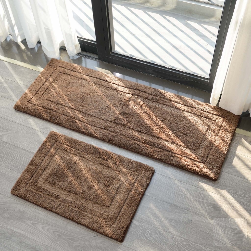 (Bao Giá Shopee) Thảm Lau Chân Nhập Khẩu Decor Sợi Bông Cotton Thấm Hút Và Chống Trượt Hàng Chuẩn Cao Cấp