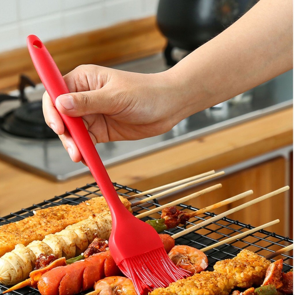 Dụng cụ làm bánh: Chổi quét dầu mỡ, nước sốt - cọ silicon đún liền Cao Cấp loại lớn 26 cm