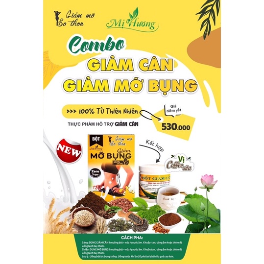 Bột Giảm Cân Vị Cafe Sữa Mị Hương