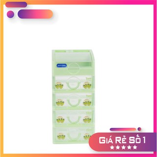 Tủ nhựa tomi mini 5 ngăn vàng duy tân