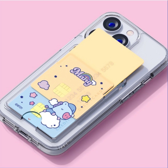 Ốp điện thoại in hình BT21 có ngăn đựng thẻ thích hợp cho IPhone14 IPhone13 13PRO MAX IPhone12 12PRO 11 IP11PRO IP11PRO MAX