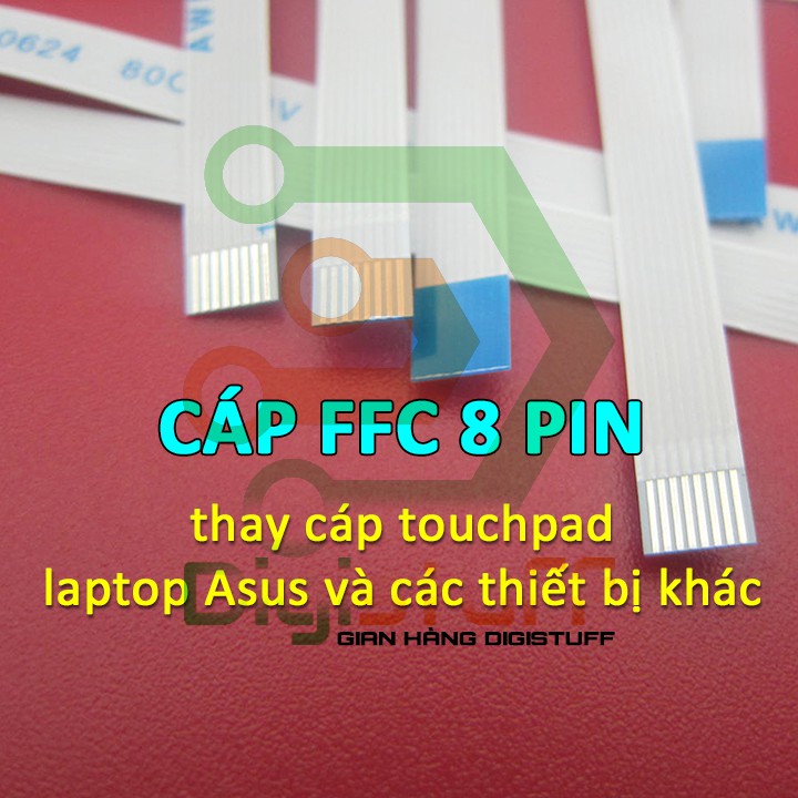 Cáp 8 pin nối touchpad laptop và các thiết bị khác thay cáp có mã Xinya CviLux HAMBURG-SH-HF High-Tek JI-HAW AWM 2896...