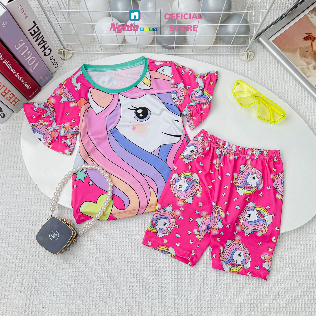 Đồ bộ bé gái NGHĨA BABY dành cho bé từ 9kg-38kg