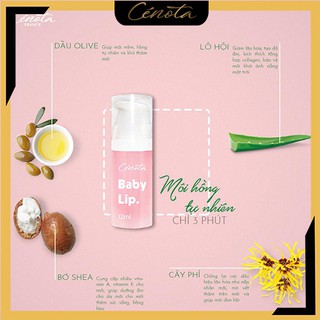 Gel tẩy da chết Cénota Baby Lip, Gel tẩy da chết trị thâm môi - Shino_cosmetic