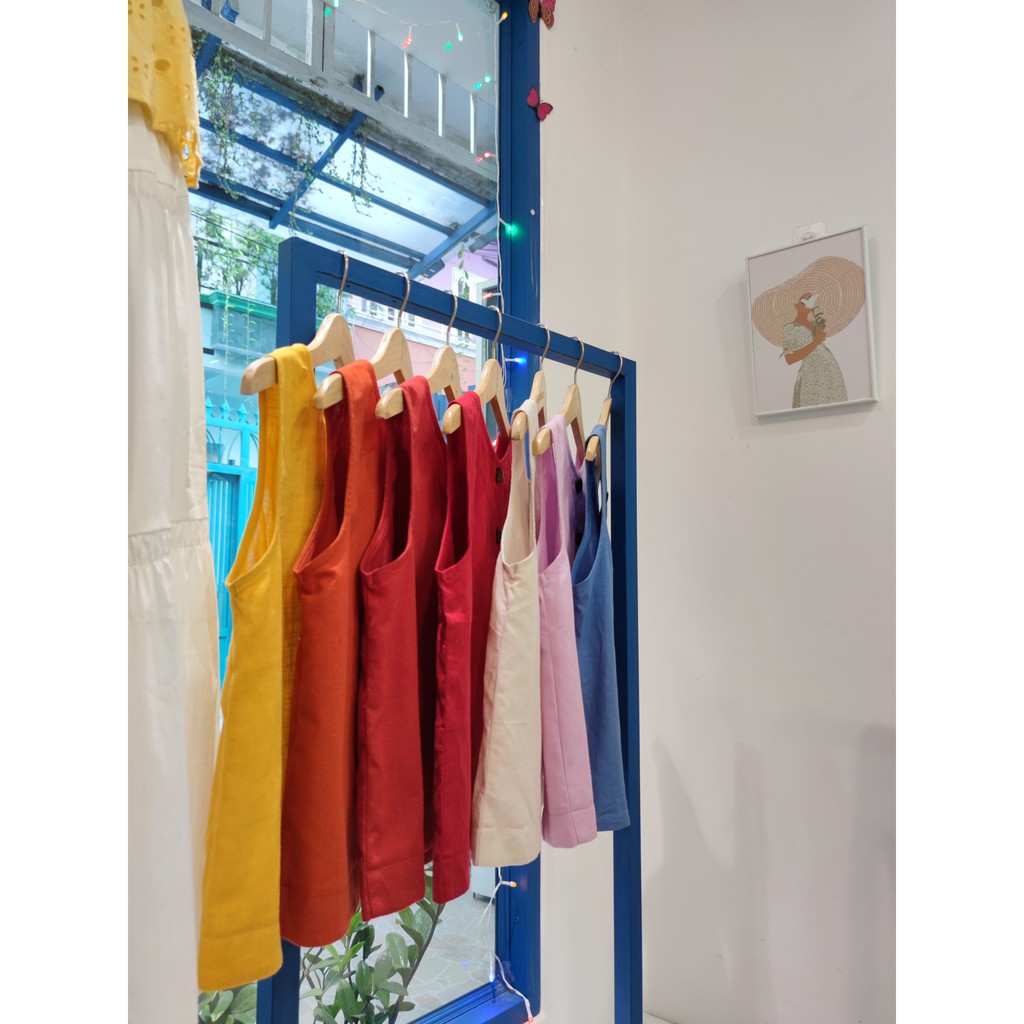 Áo Linen Nút Gỗ Sát Nách | BigBuy360 - bigbuy360.vn