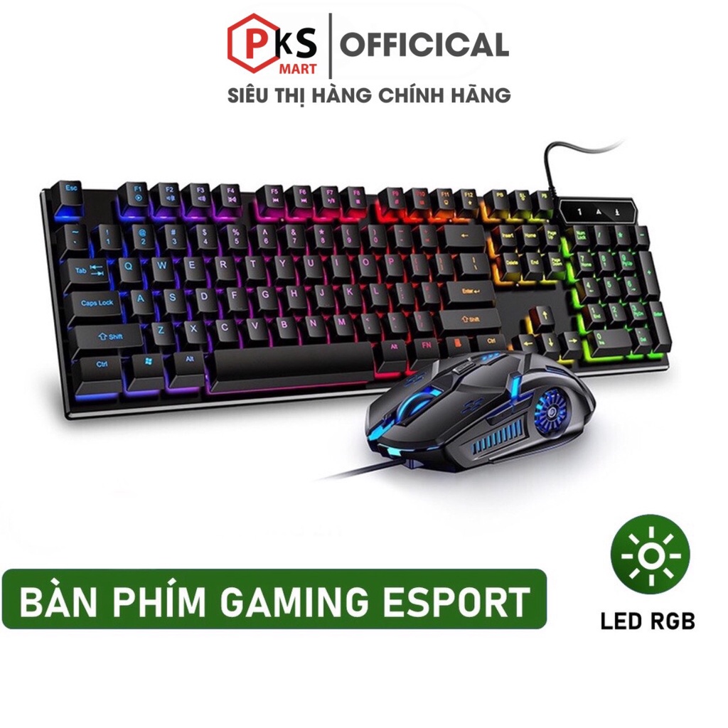 Bàn Phím Máy Tính Gaming RGB Xuyên Chữ YINDIAO V4 Có Dây / Đèn LED RGB Chống Nước Chơi Game Máy Tính PKSMART