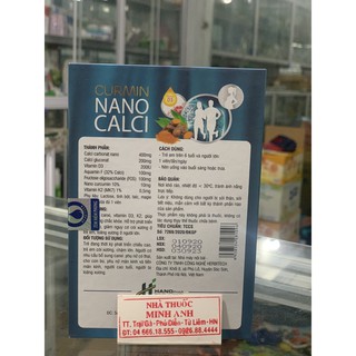 Bổ sung Canxi CURMIN NANO (LỌ 30V)