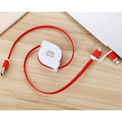 Dây cáp sạc USB 2 trong 1 cho iPhone Xiaomi Huawei OPPO vivo Android