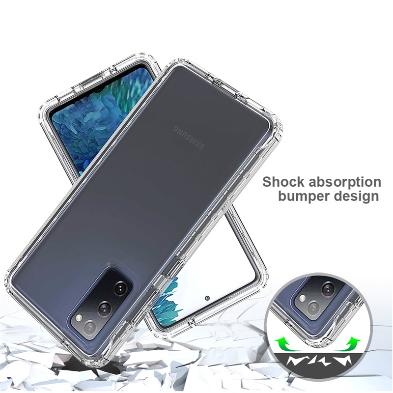 Ốp Điện Thoại 2 Trong 1 Chống Sốc Chịu Được Sức Nặng 360 Độ Cho Samsung Galaxy S10 Plus S9 Plus S20 FE S21 FE S10 Lite 2020