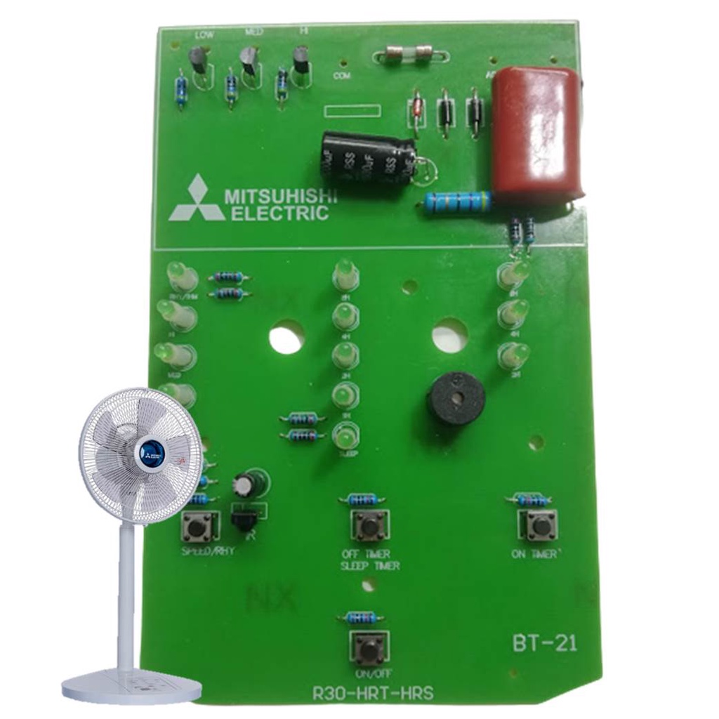 Bo điều khiển quạt lửng 5 cánh Mitsuhishi lắp tương đương cho quạt lửng 5 cánh Mitsubishi R30-HRT chính hãng