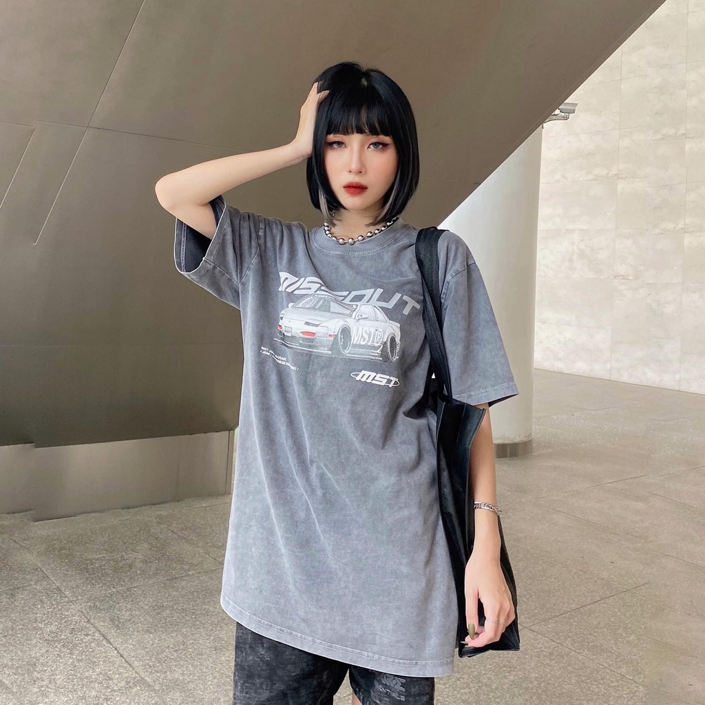 Áo Thun Tay Lỡ Unisex Form Rộng Freesize Ulzzang Mặc Cặp, Nhóm, Lớp In Hình - GIN STORE