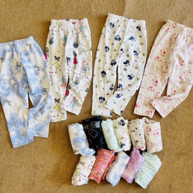 𝗦𝗵𝗼𝗽 𝗠𝗲̣ 𝗕𝗼𝗯 𝟴𝟲 - [Set 4] Quần legging cotton dài cho Bé gái - Quần dài bé gái VNXK DƯ XỊN