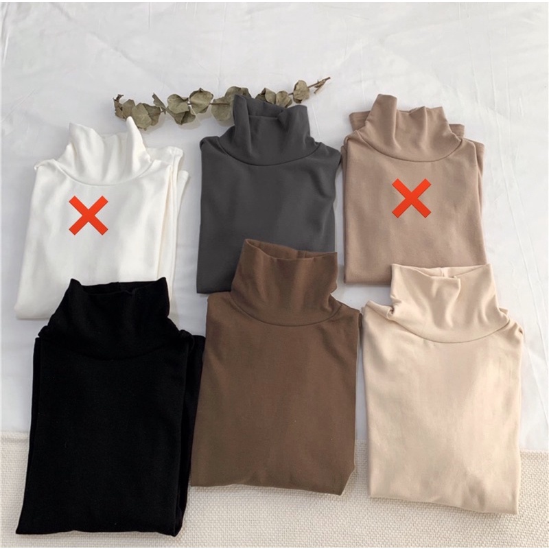 Áo giữ nhiệt nữ cổ 3P , phong cách hàn quốc