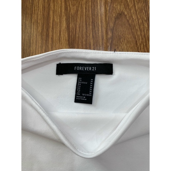 Áo liền thân cổ vuông / Bodysuit cổ vuông Forever 21 (Dơ) - Thanh lý vnxk