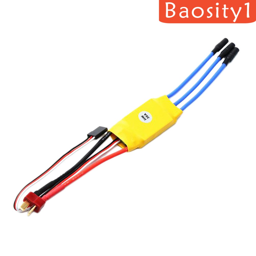 Bộ Điều Tốc Trái Chuối 30A ESC Với Giắc Cắm Chữ T Và Đầu Nối 3.5mm Cho Máy Bay Điều Khiển Từ Xa