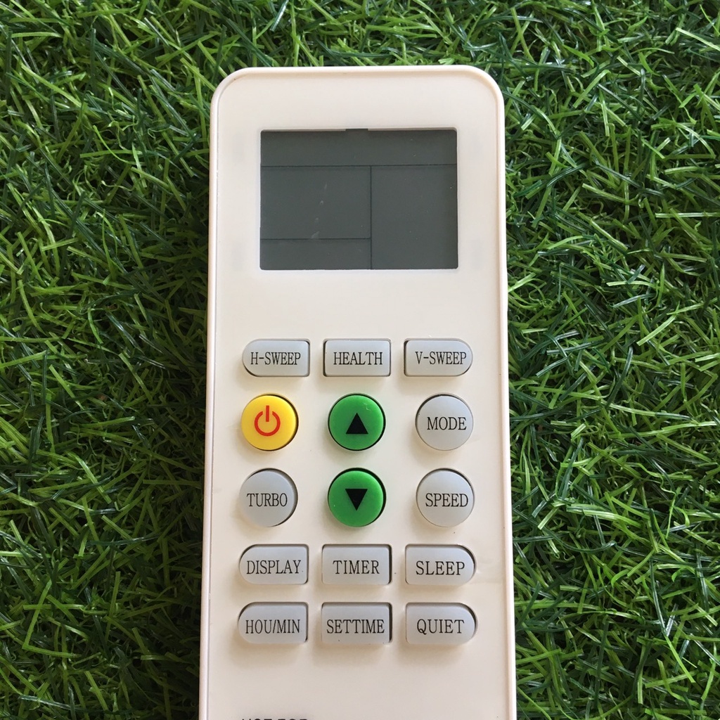 Hình ảnh Điều khiển điều hòa sumikura A/C có nút nguồn màu vàng và tăng giảm nhiệt độ màu xanh lá cây- Tặng kèm pin #3